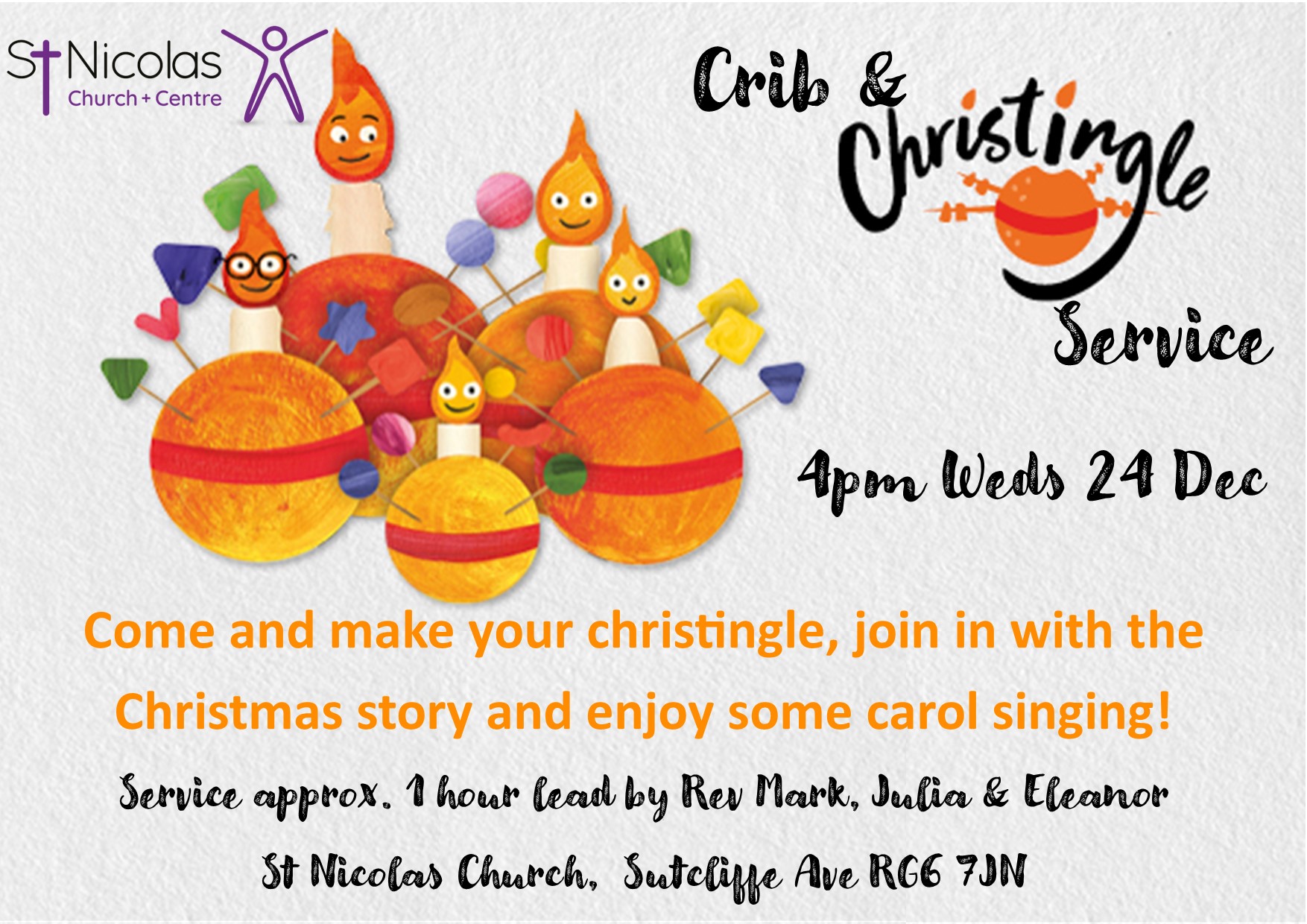 Crib and Christingle 2025 community centre