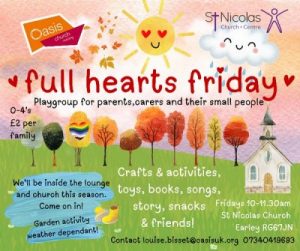 Full Hearts Friday Autumn Term (2) community centre