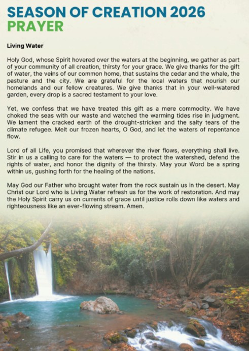 Season of Creation 2026 Prayer